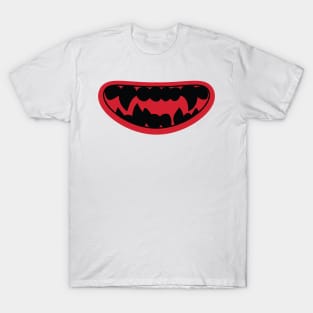 scary teeth face mask T-Shirt